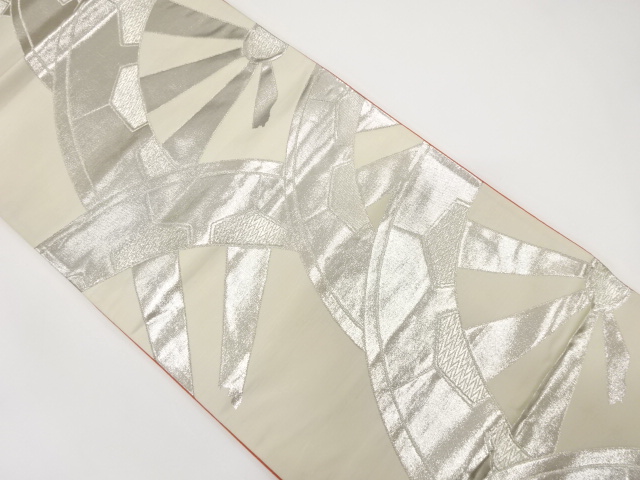 JAPANESE FUKURO OBI / WOVEN WHEEL PATTERN